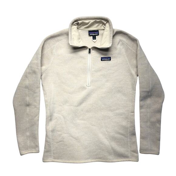 Patagonia Jackets & Blazers - Patagonia Better Sweater Jacket Medium Women Beige 1/4 Zip Fleece Hiking 25618